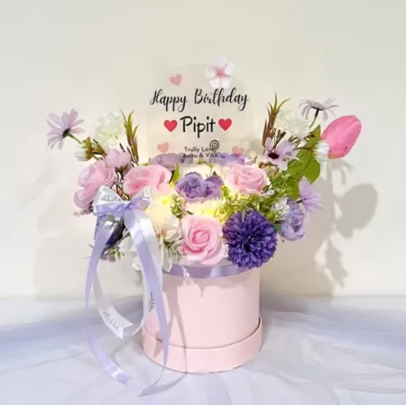 Bloom Box Akrilik Ucapan Ulang Tahun Halmahera Tengah